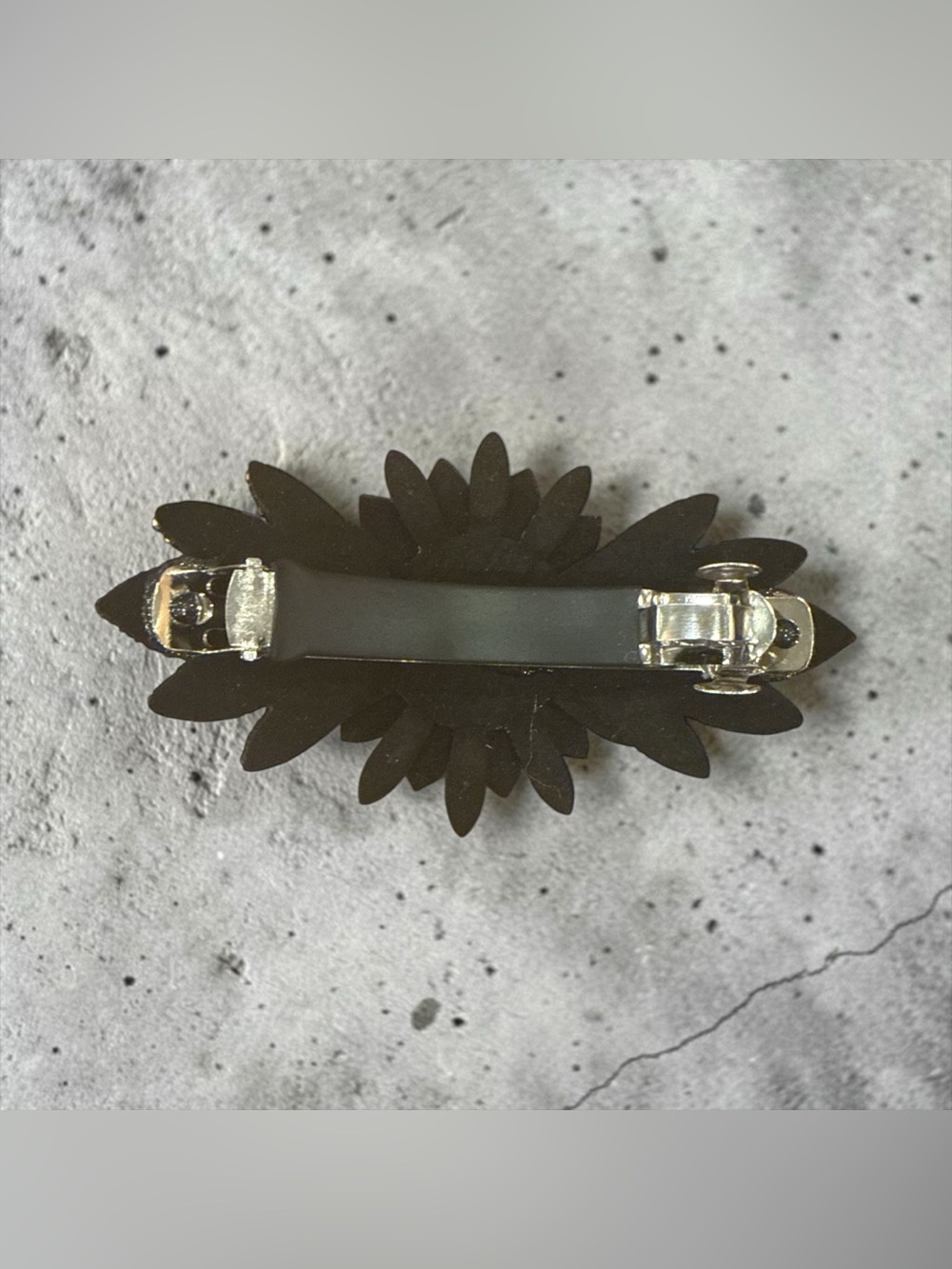 Blue, Black, and Silver Rhinestone Hair Clip - Picture 2 of 4